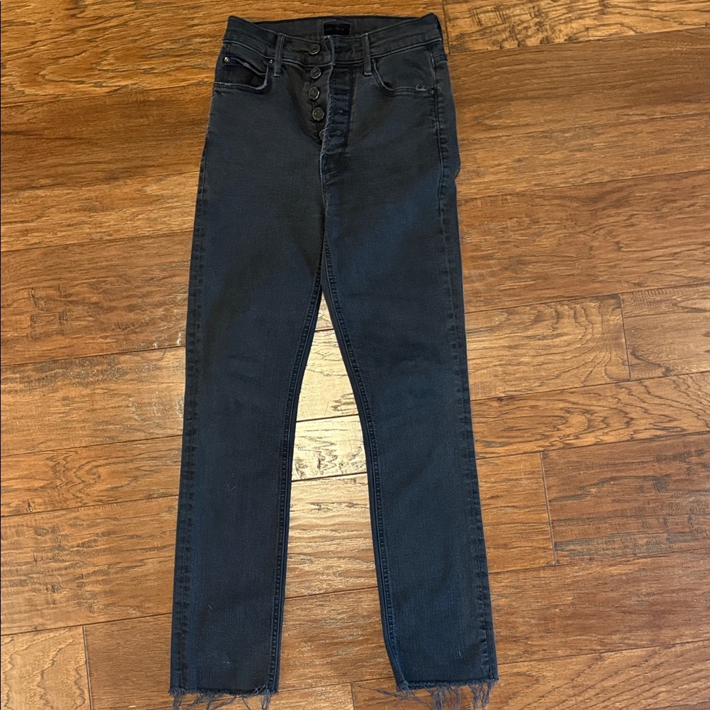 MOTHER The Pixie Dazzler Ankle Fray Not Guilty with Button Fly size 25